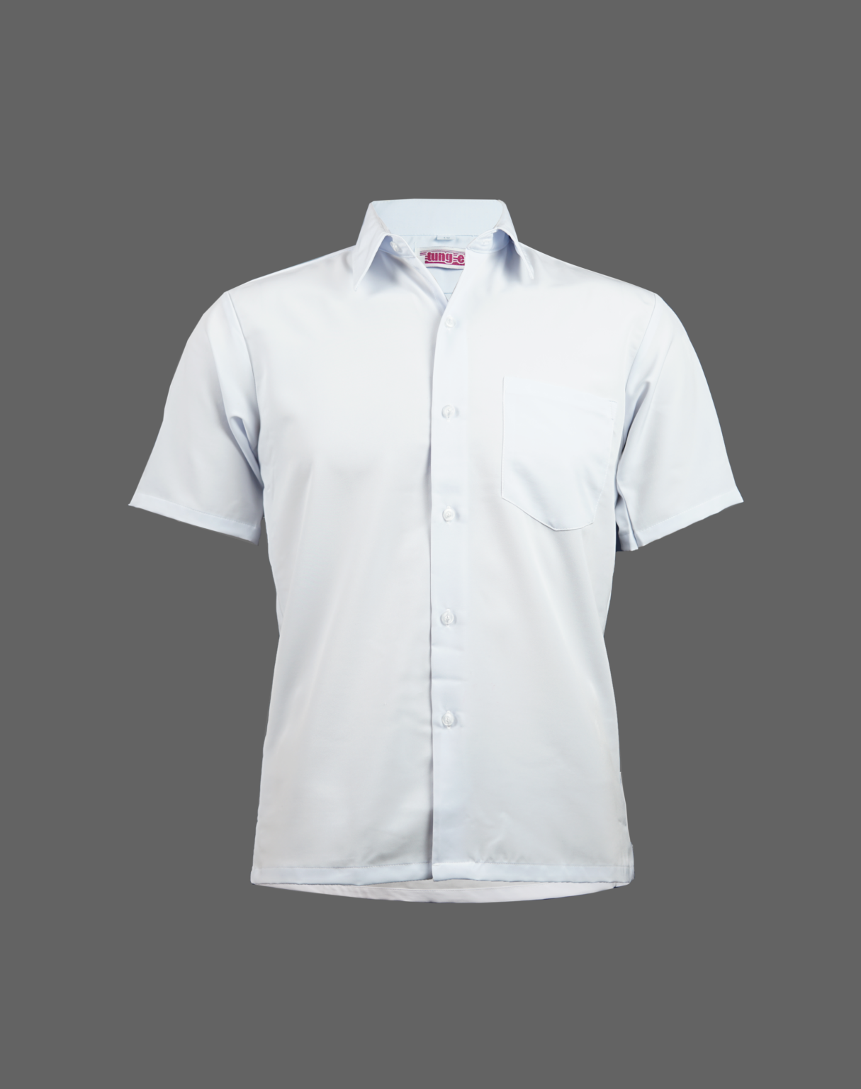 short sleeve school shirt white